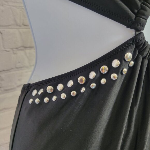 Bar III Women's Tell Me About It Stud One-Piece Swimsuit - Picture 3 of 7